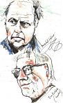 Marshall Sahlins and Tim Radford sketch